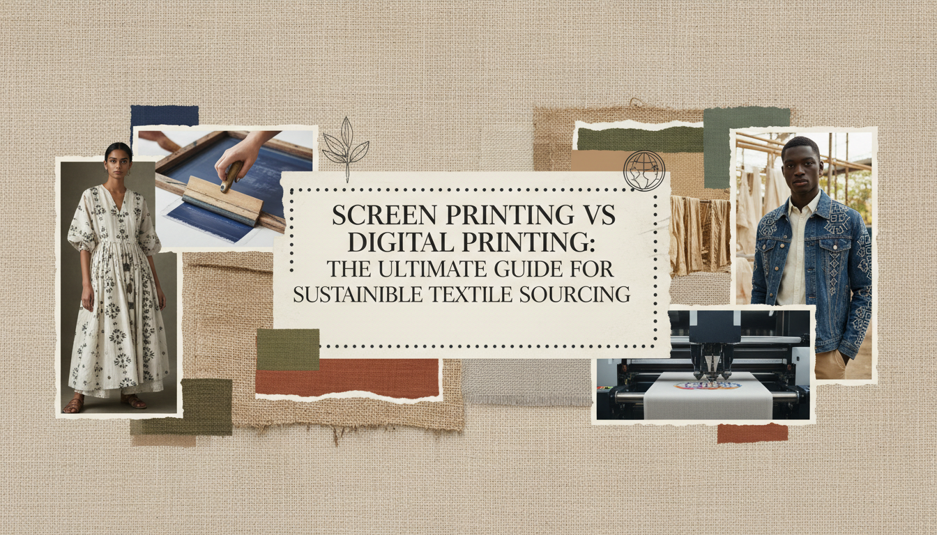 Screen Printing vs Digital Printing: The Ultimate Guide for Sustainable Textile Sourcing