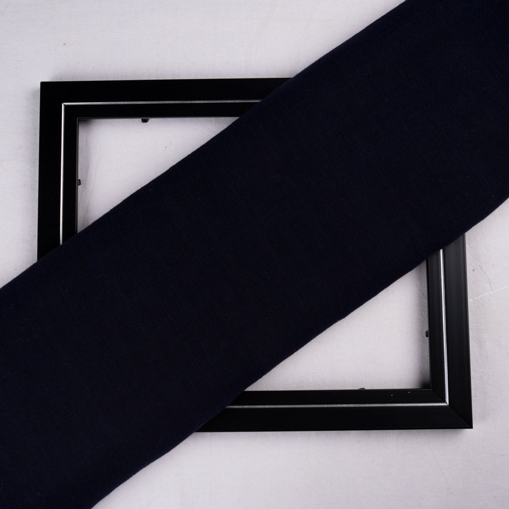 Denim Twill Navy Pure Cotton 128 GSM Handwoven Fabric