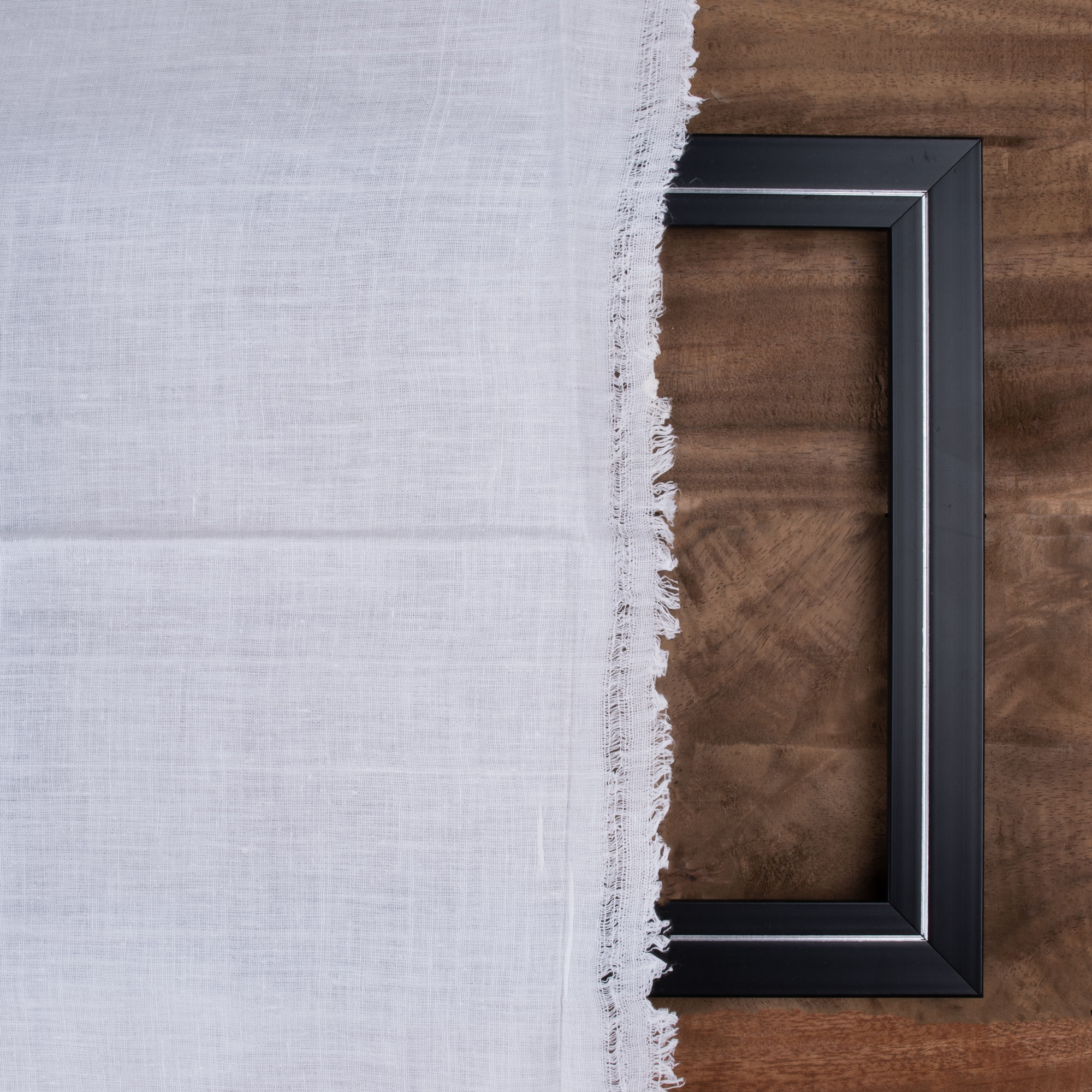 WHITE HANDSPUN & HANDWOVEN KHADI COTTON 118 GSM FABRIC - BLEACHED & DYEABLE