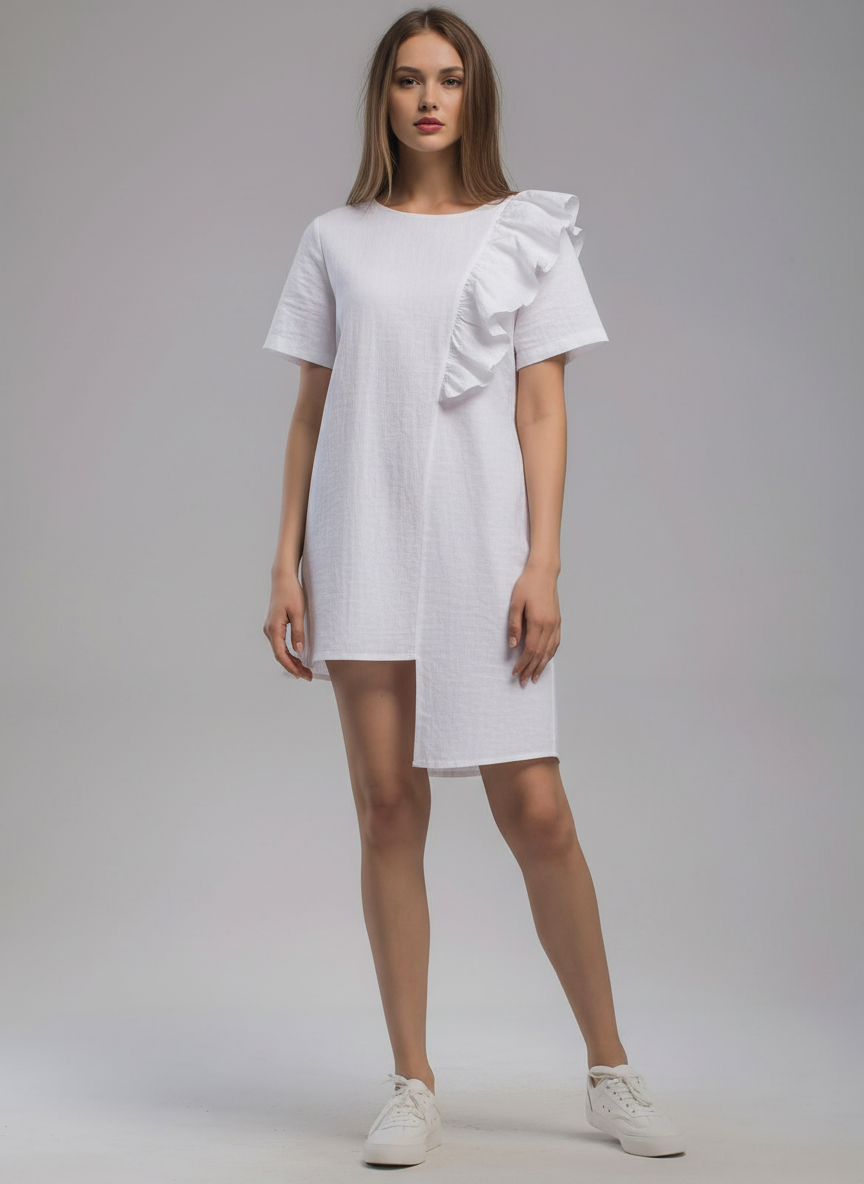 Short & Long Asymmetric Hem Dress