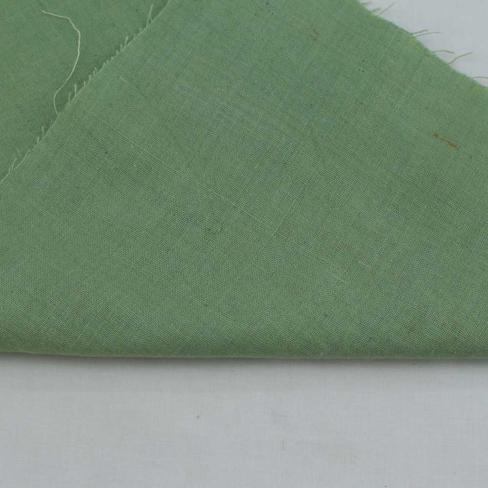 Plain Green Khadi 122 GSM Fabric - Handspun & Handwoven