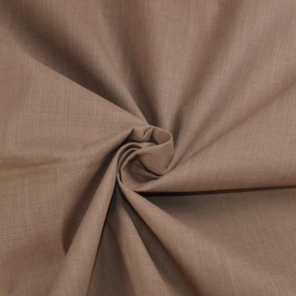 Slub Beige Khadi Fabric - 107 GSM Handspun & Handwoven