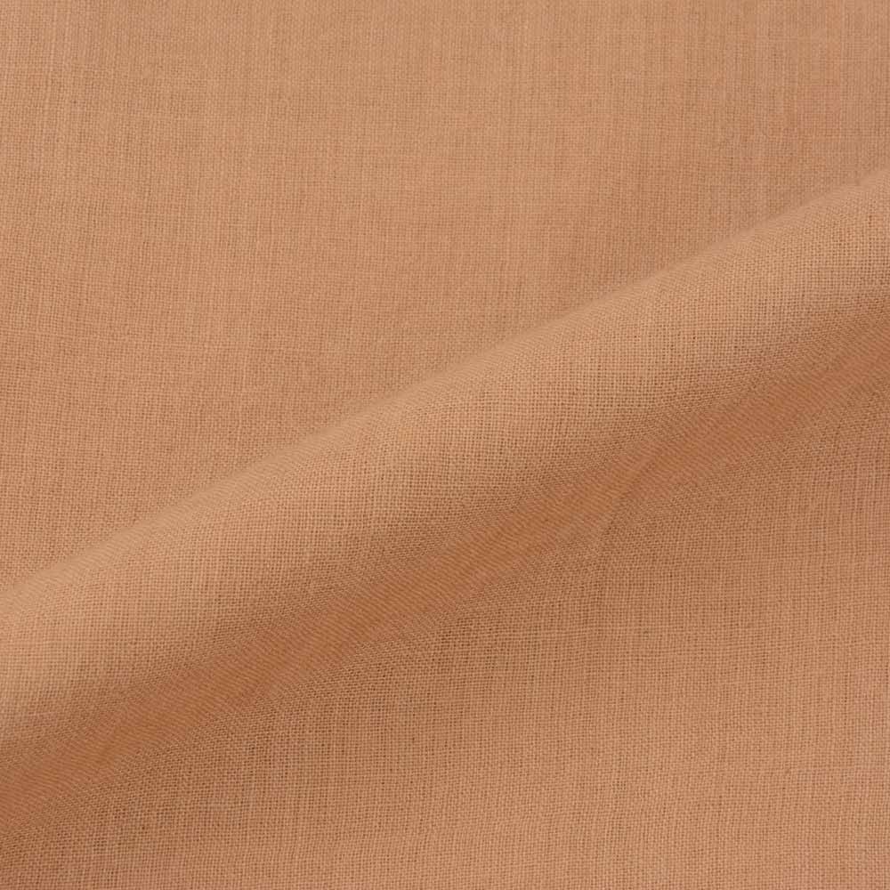 Plain Brown Khadi Cotton 65 GSM Handwoven Fabric H18