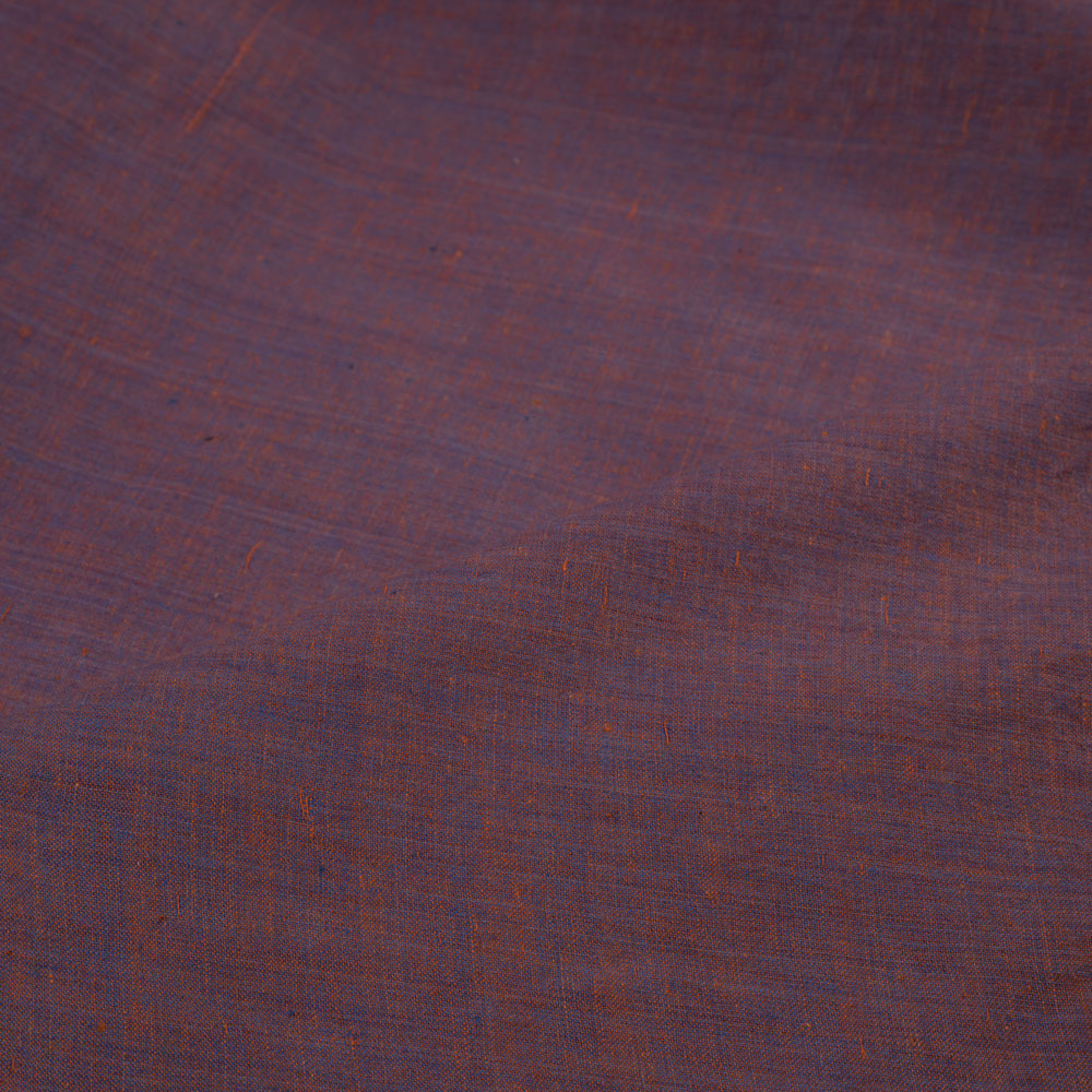 CROSS COLOUR PURPLE PURE COTTON 92 GSM HANDWOVEN FABRIC