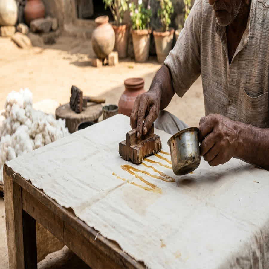 The Mechanics of Resist-Dyeing: Chemical Wax vs. Mechanical Bindings — Anuprerna handloom