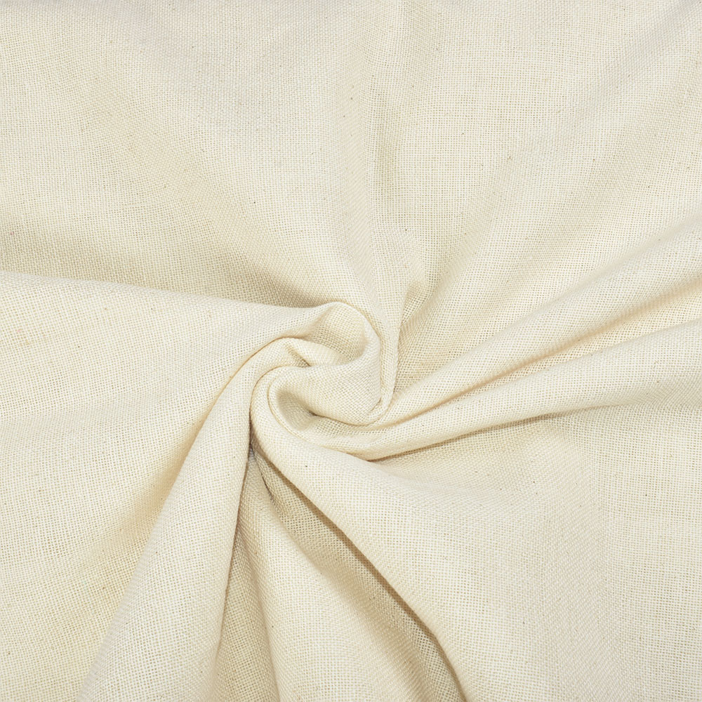 Plain White Cotton Wool 175 GSM Handwoven Fabric