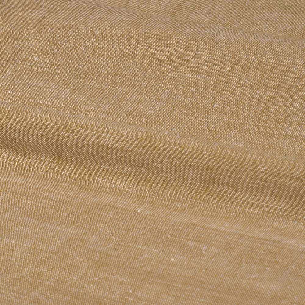 Chambray Brown Khadi Cotton 115 GSM Handwoven Fabric