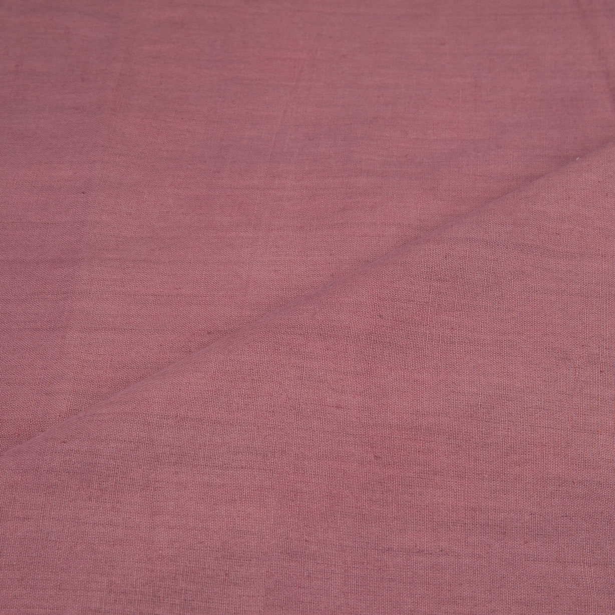 Plain Dark Dusty Pink Natural Madder Dyed 115 GSM Handwoven Cotton Kora Fabric