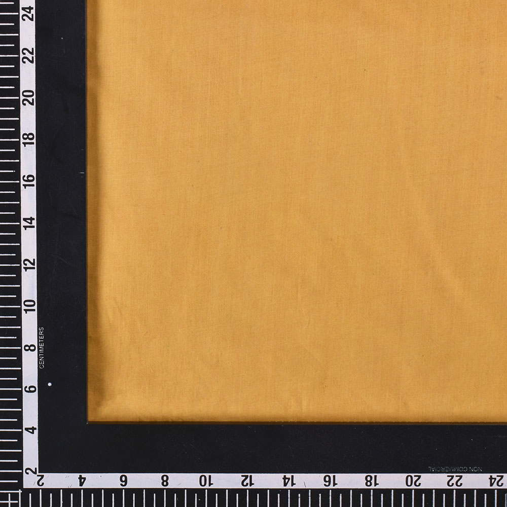 PLAIN YELLOW PURE COTTON 63 GSM HANDWOVEN FABRIC