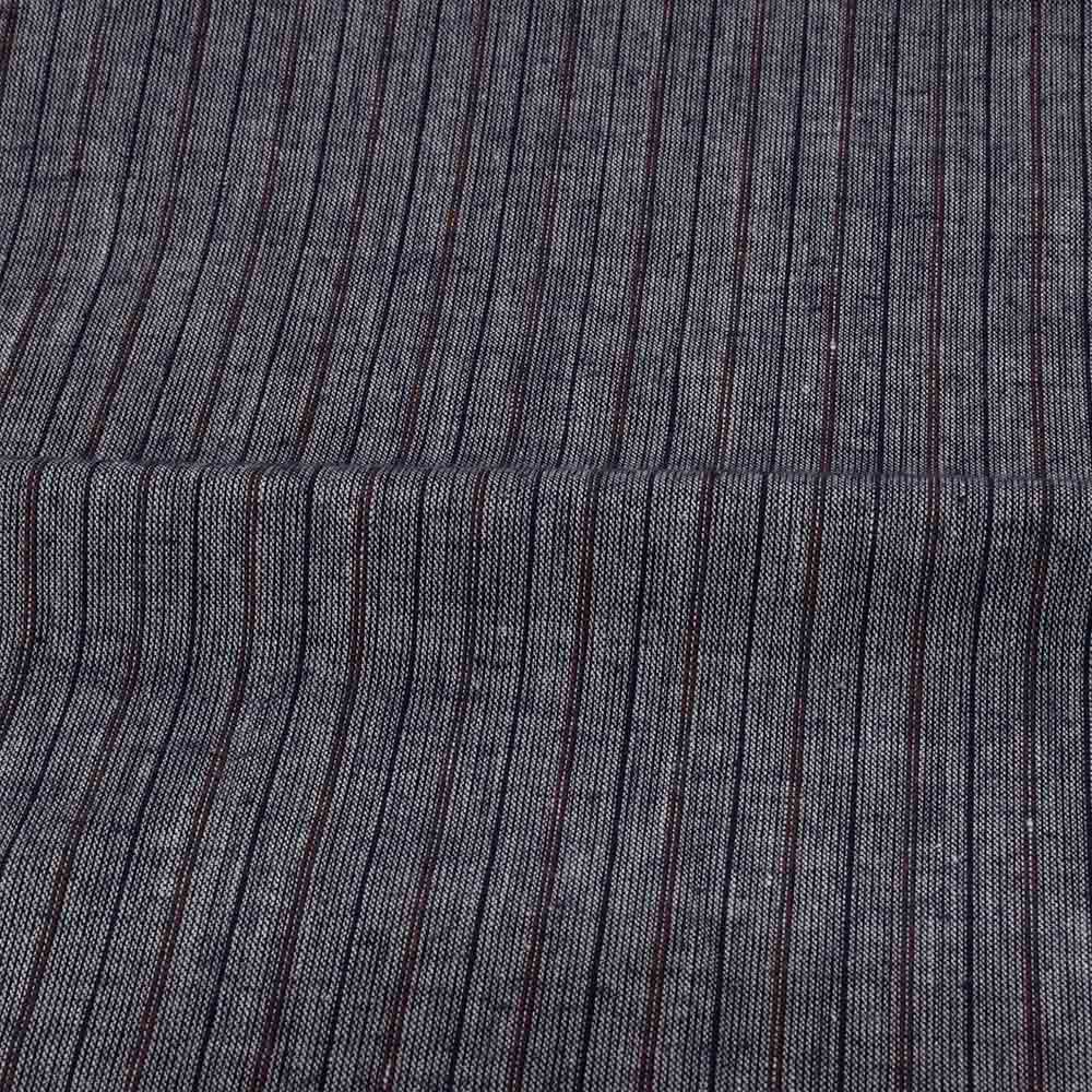 STRIPE BLACK PURE COTTON 98 GSM HANDWOVEN FABRIC 229