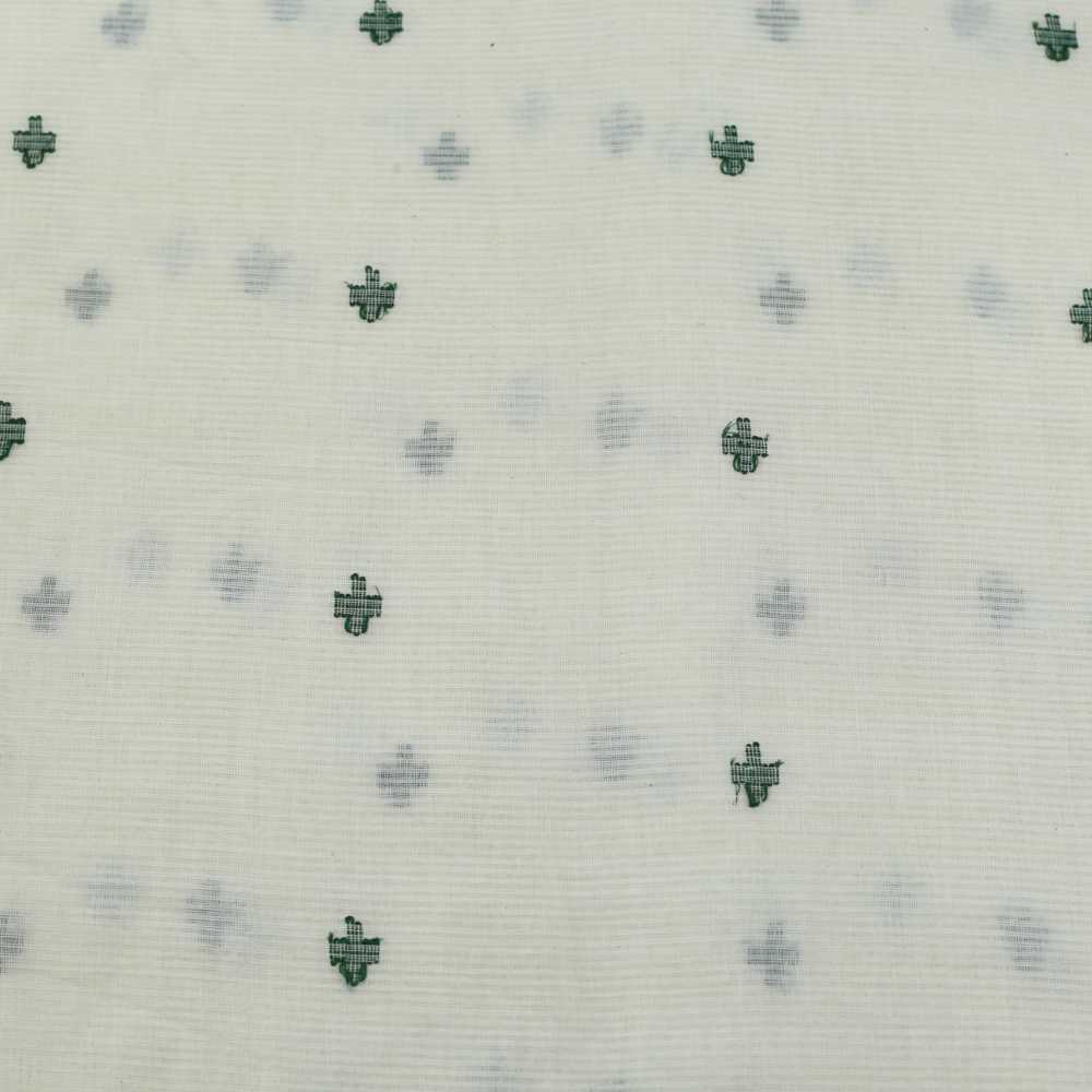 GEOMETRIC CREME JAMDANI PURE COTTON 55 GSM FABRIC 116
