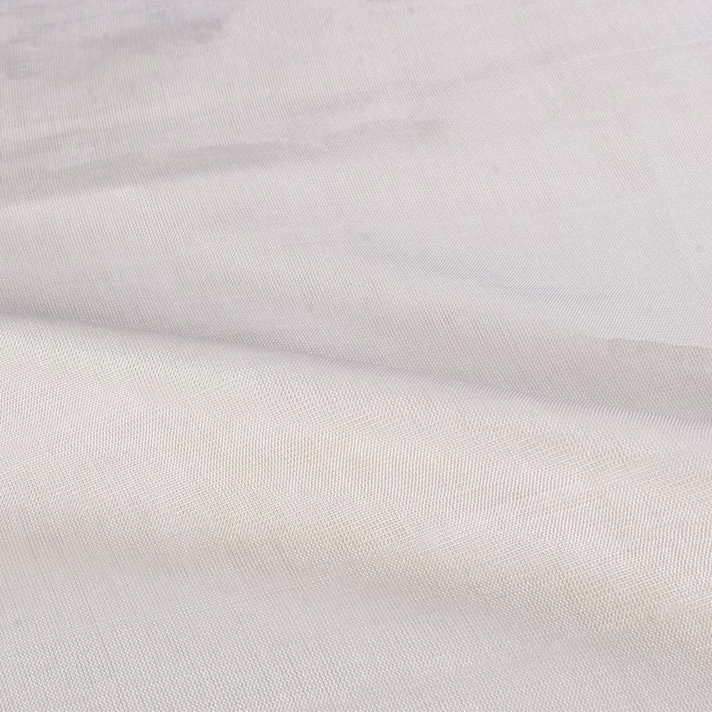 PLAIN WHITE PURE BAMBOO 108 GSM HANDWOVEN FABRIC