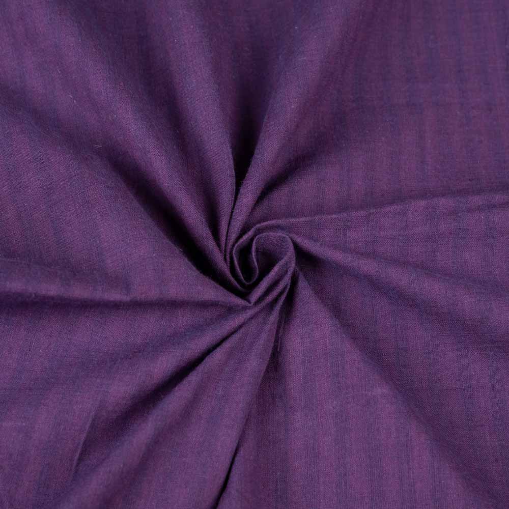 Stripe Purple Pure Cotton 89 GSM Handwoven Fabric