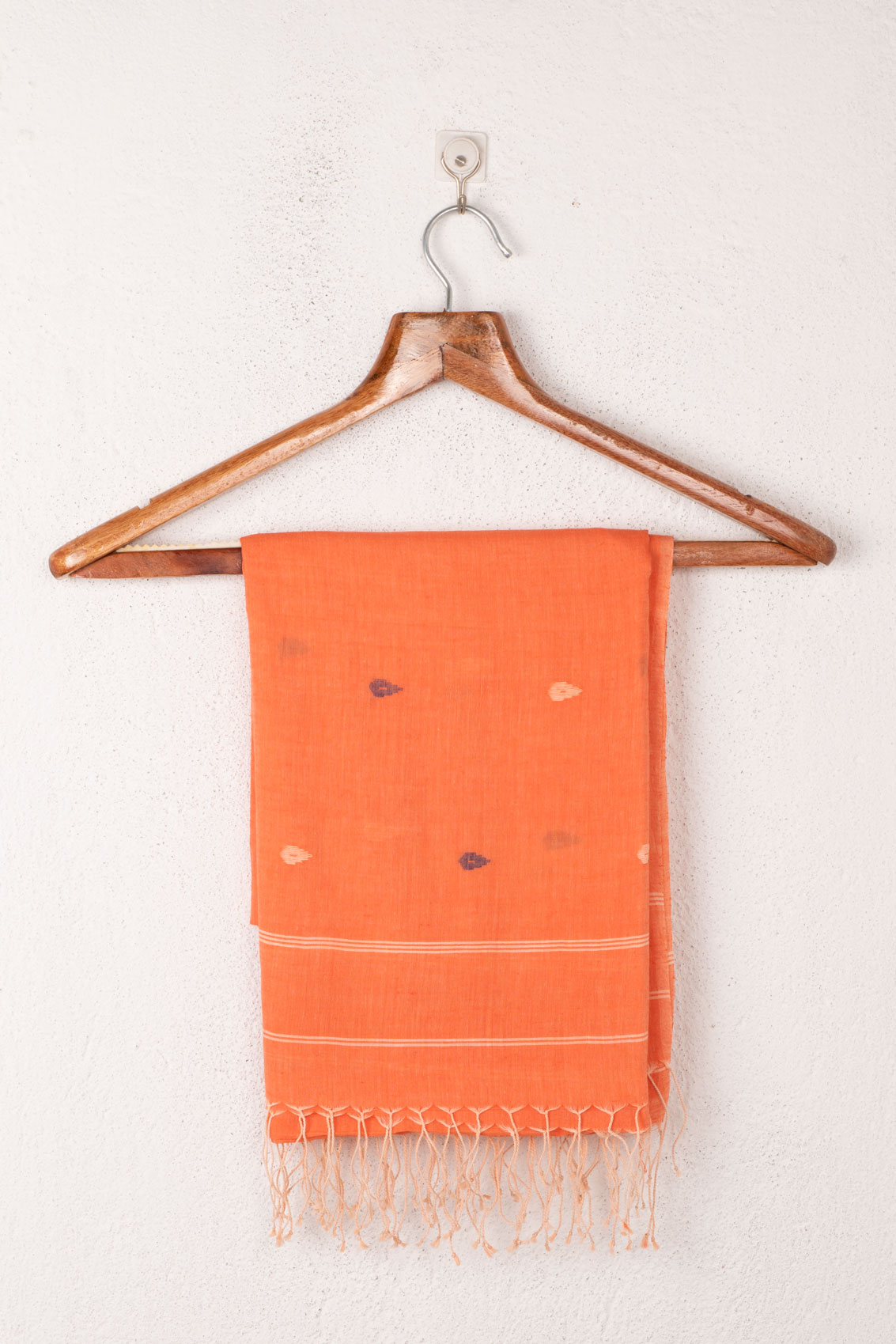 Handwoven Orange Scarf