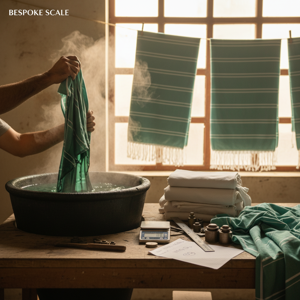 Wholesale recycled cotton fabric rolls prepared for sustainable B2B fashion sourcing