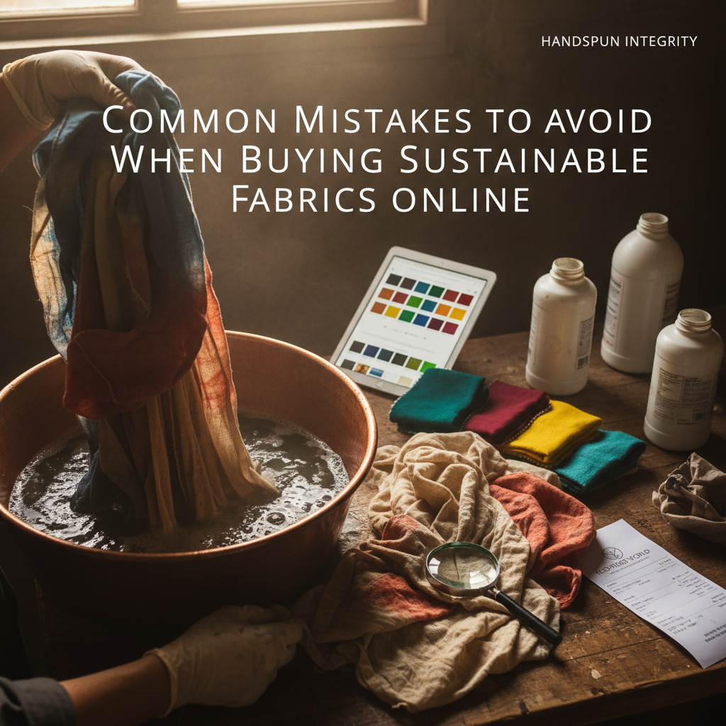 Comparison of uniform mill-spun yarn versus irregular handspun Khadi yarn.