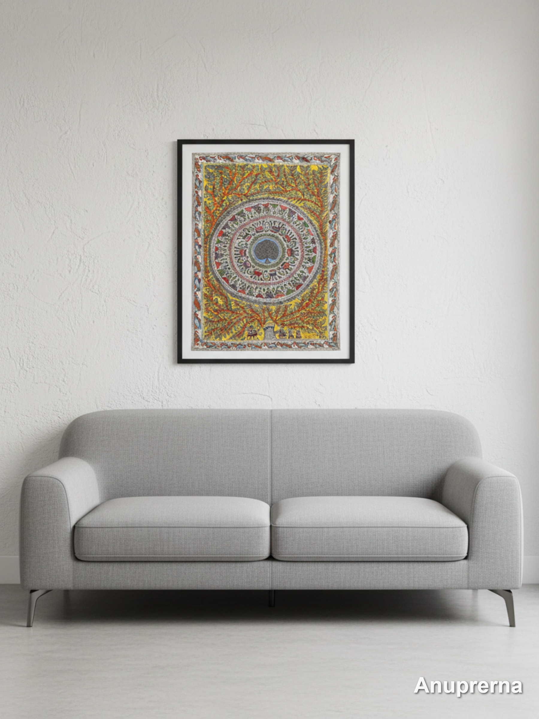 Spades Of Life Madhubani Wall Art Decor