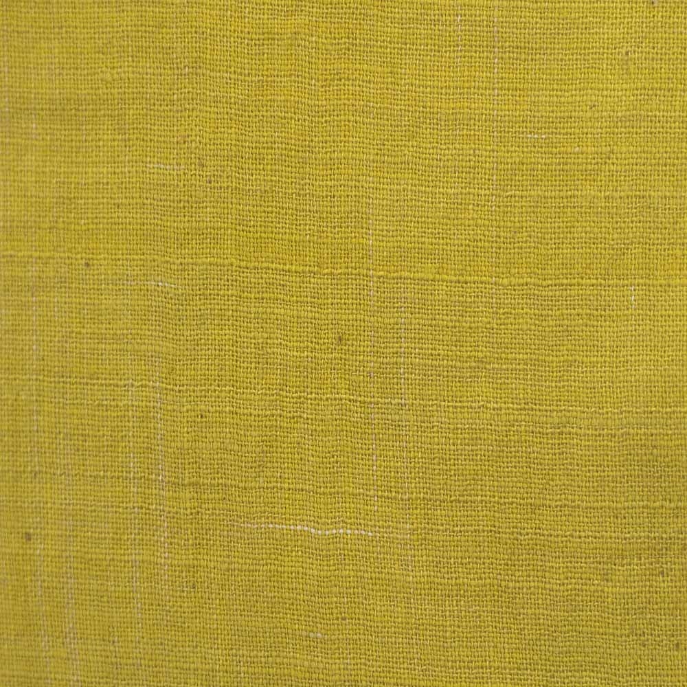 Plain Yellow Khadi 122 GSM Fabric - Handspun & Handwoven