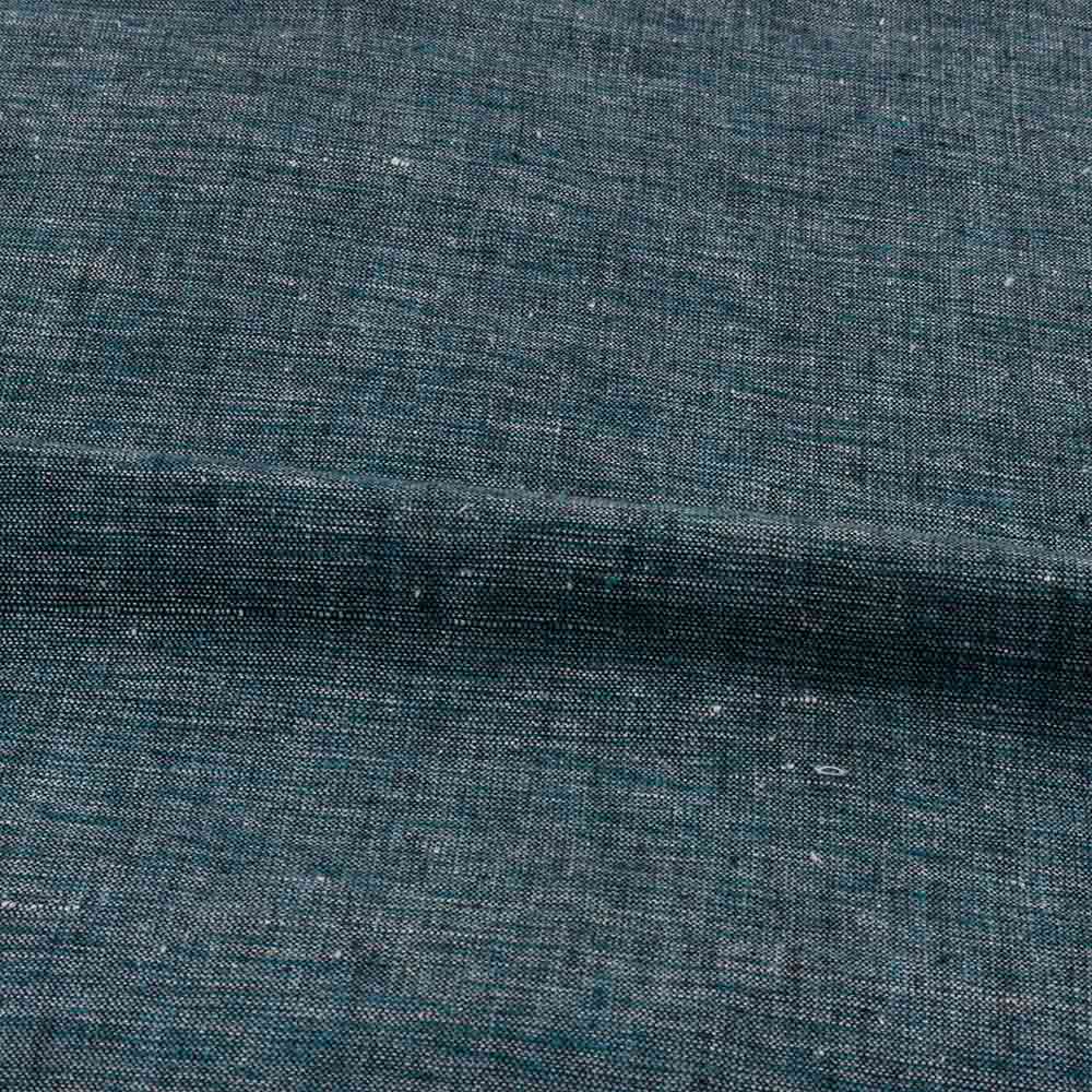 CHAMBRAY GREY BLUE KHADI COTTON 158 GSM HANDWOVEN FABRIC