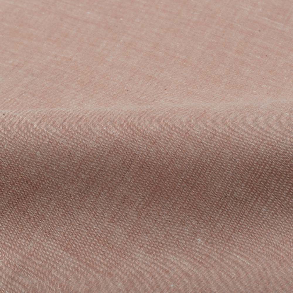 Chambray Brown Khadi Cotton 75 GSM Handwoven Fabric H44
