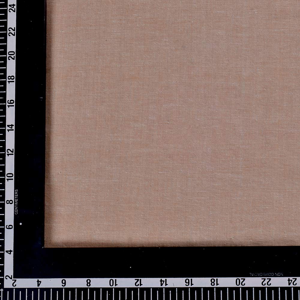 CHAMBRAY BROWN KHADI COTTON 62 GSM HANDWOVEN FABRIC