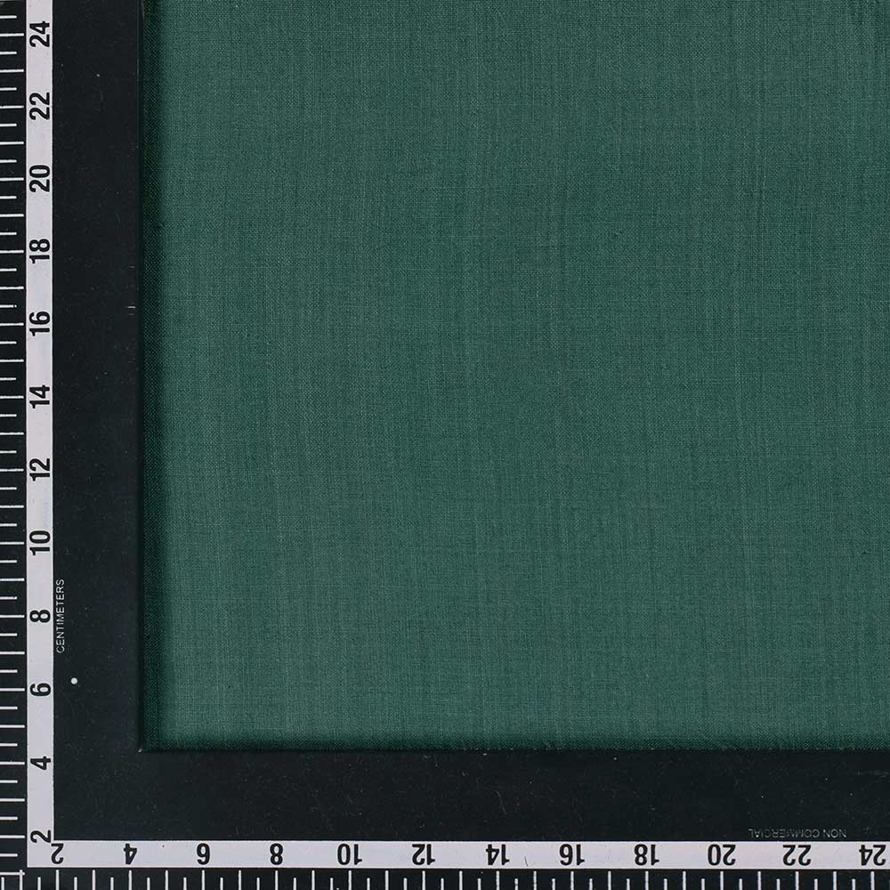 CHAMBRAY DARK GREEN KHADI COTTON 105 GSM HANDWOVEN FABRIC 11