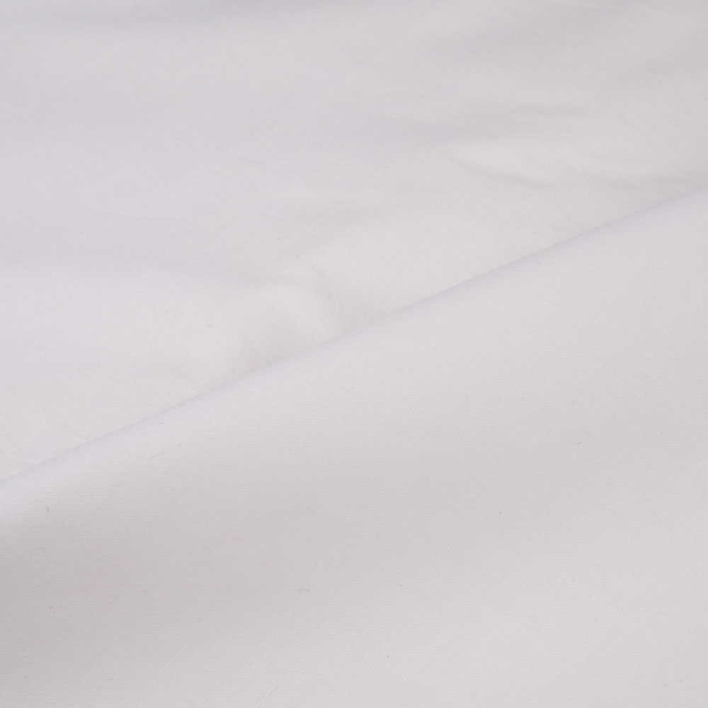 WHITE Mulmul KHADI COTTON 105 GSM FABRIC - BLEACHED WHITE & DYEABLE