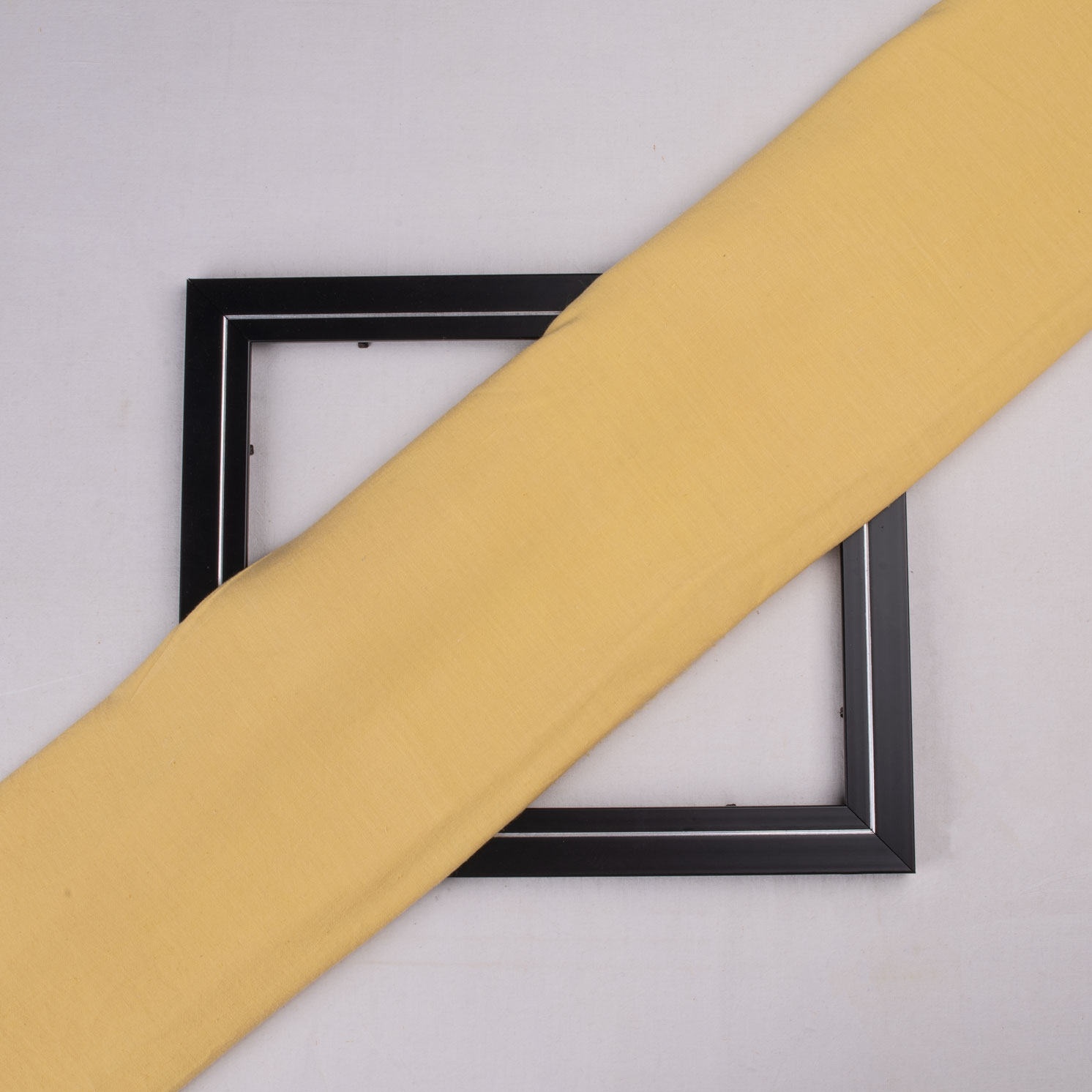 PLAIN DARK YELLOW NATURAL MARIGOLD, PALASH, MALLOTUS DYED 115 GSM COTTON FABRIC