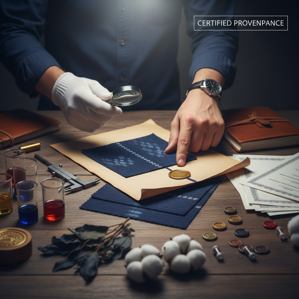 Silk certification labels and compliance indicators including Silk Mark and sustainable production standards