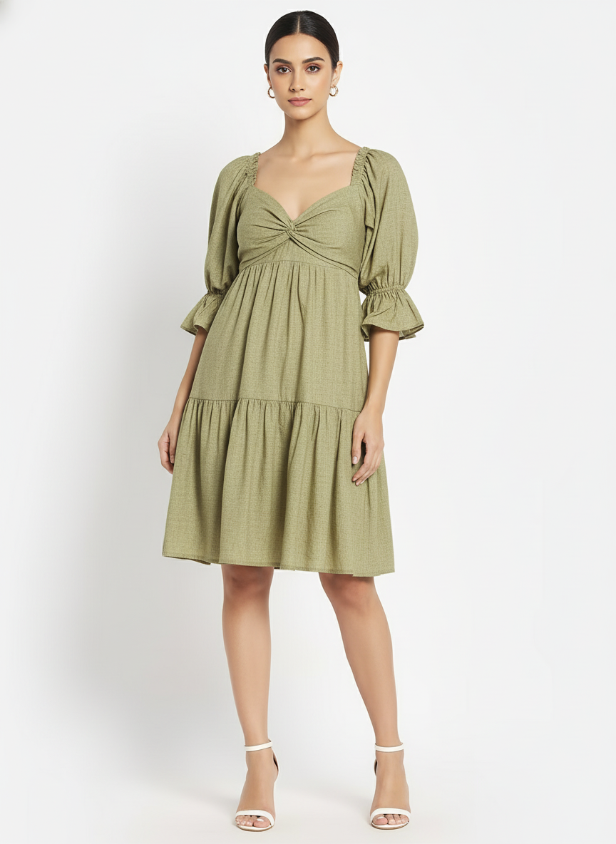 Gathered Cottage Dress