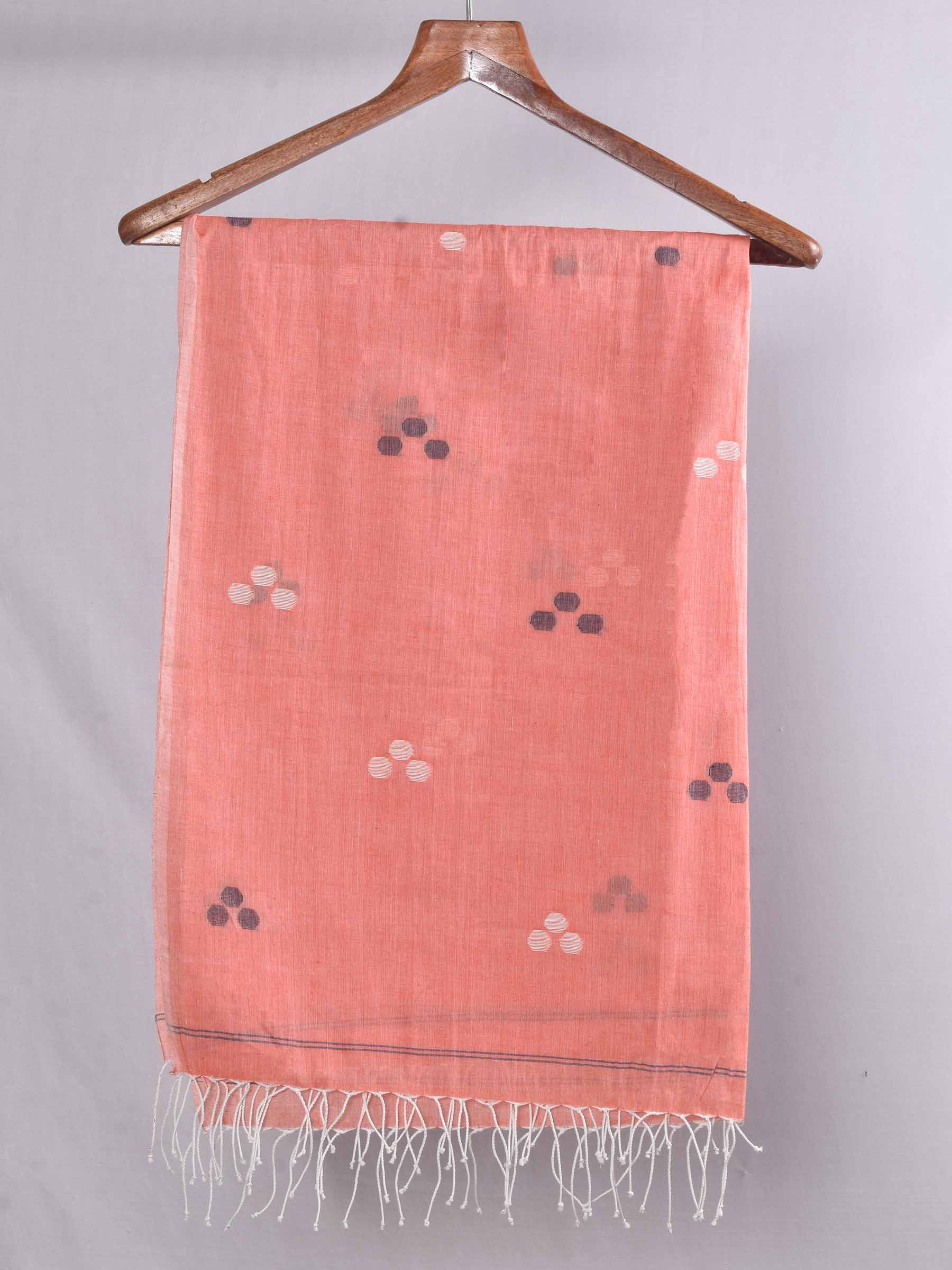 Geometric Jamdani Handwoven Cotton Scarf 78