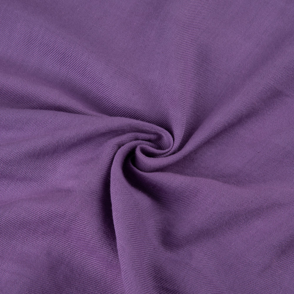 Solid Satin Twill Purple Pure Cotton 102 GSM Handwoven Fabric