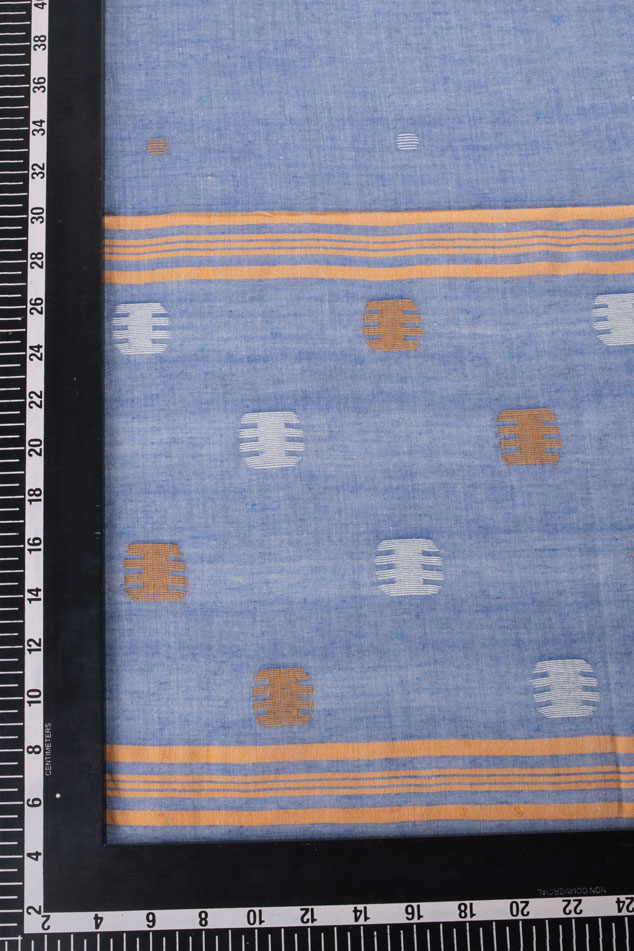 HANDWOVEN BLUE SCARF 89