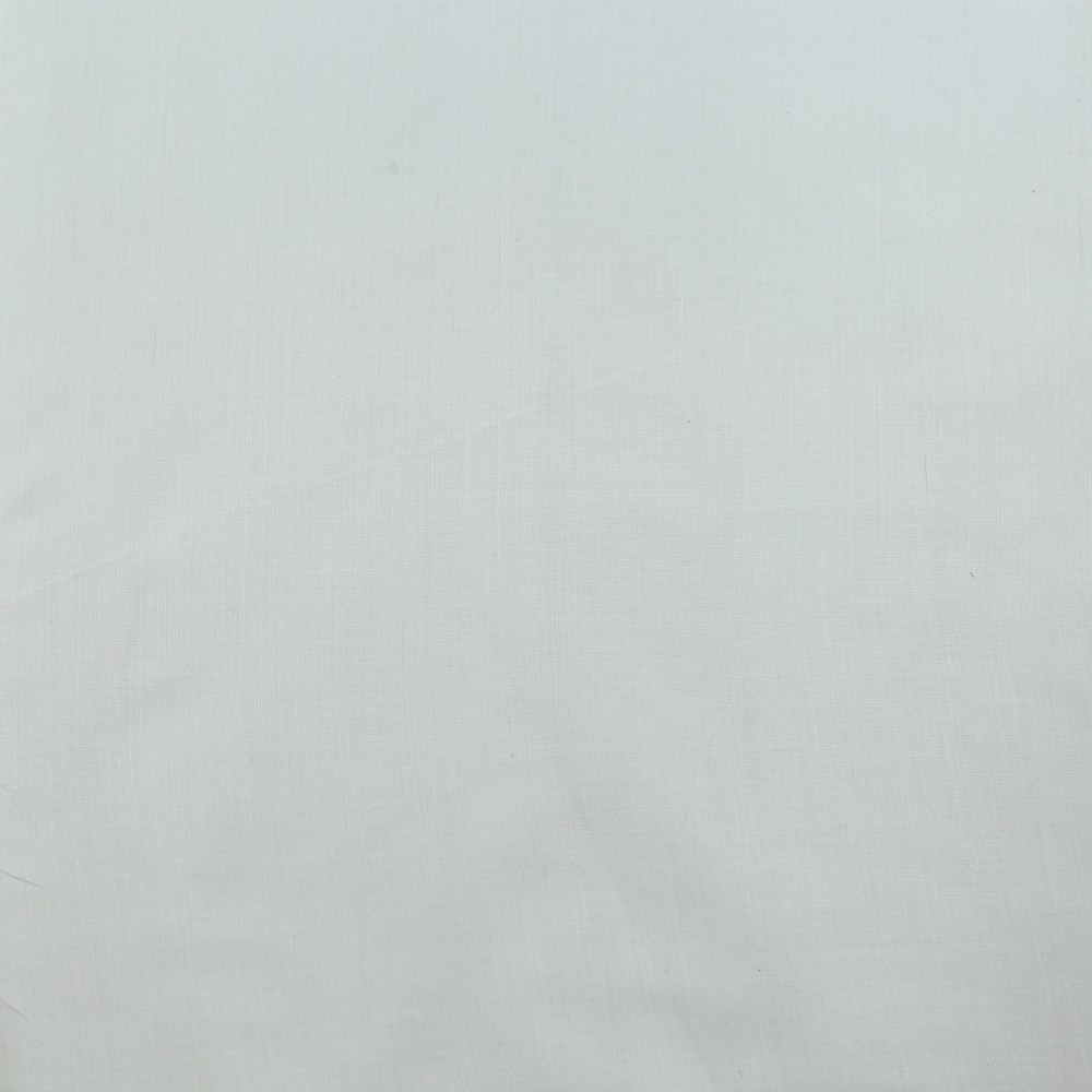 WHITE COTTON 52 GSM HANDWOVEN FABRIC - BLEACHED WHITE & DYEABLE
