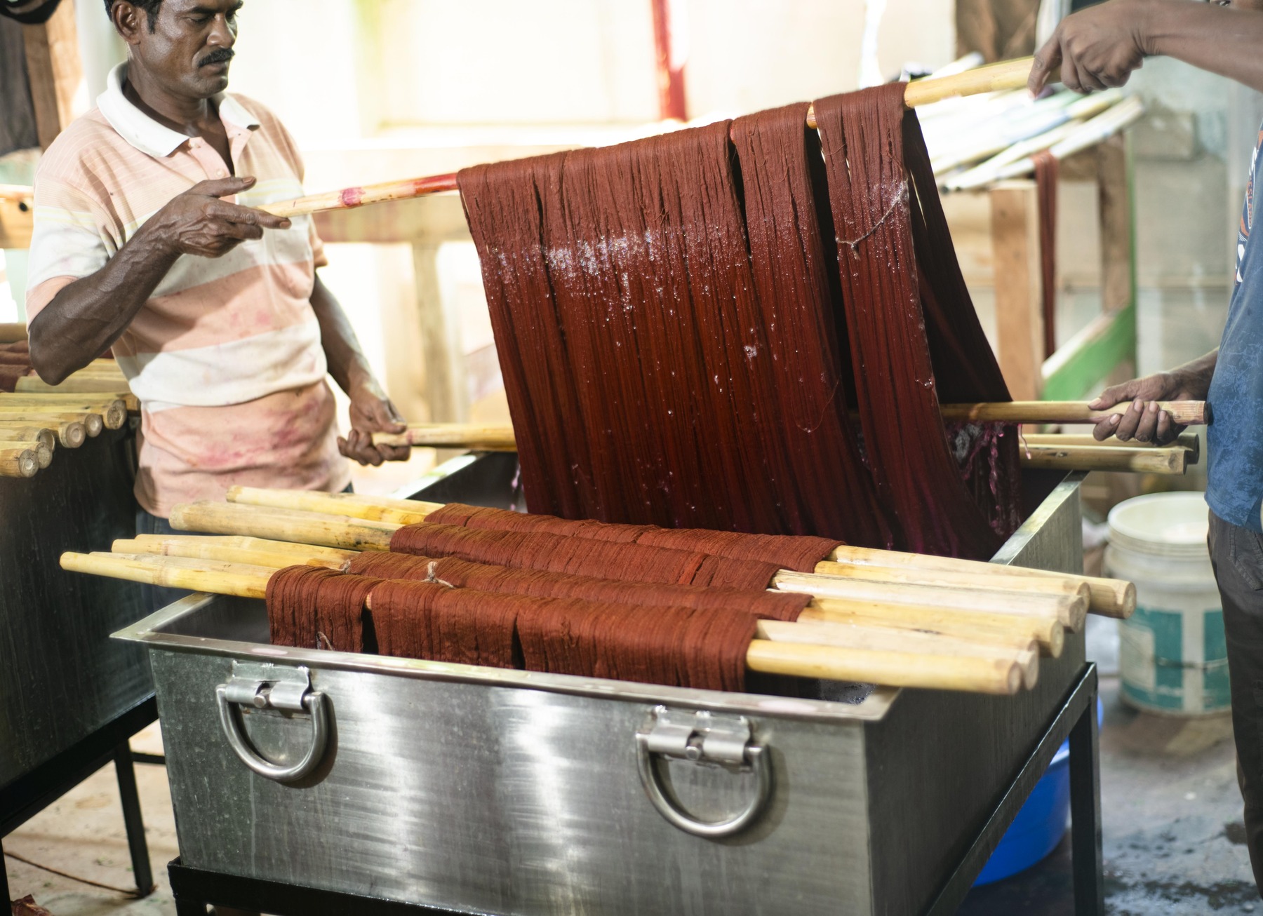 Yarn dyeing process