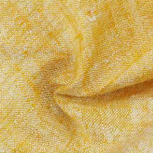 Plain Yellow Pure Matka 110 GSM Handwoven Fabric