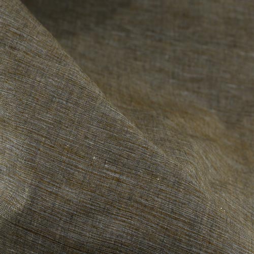 CHAMBRAY BROWN KHADI COTTON 158 GSM HANDWOVEN FABRIC