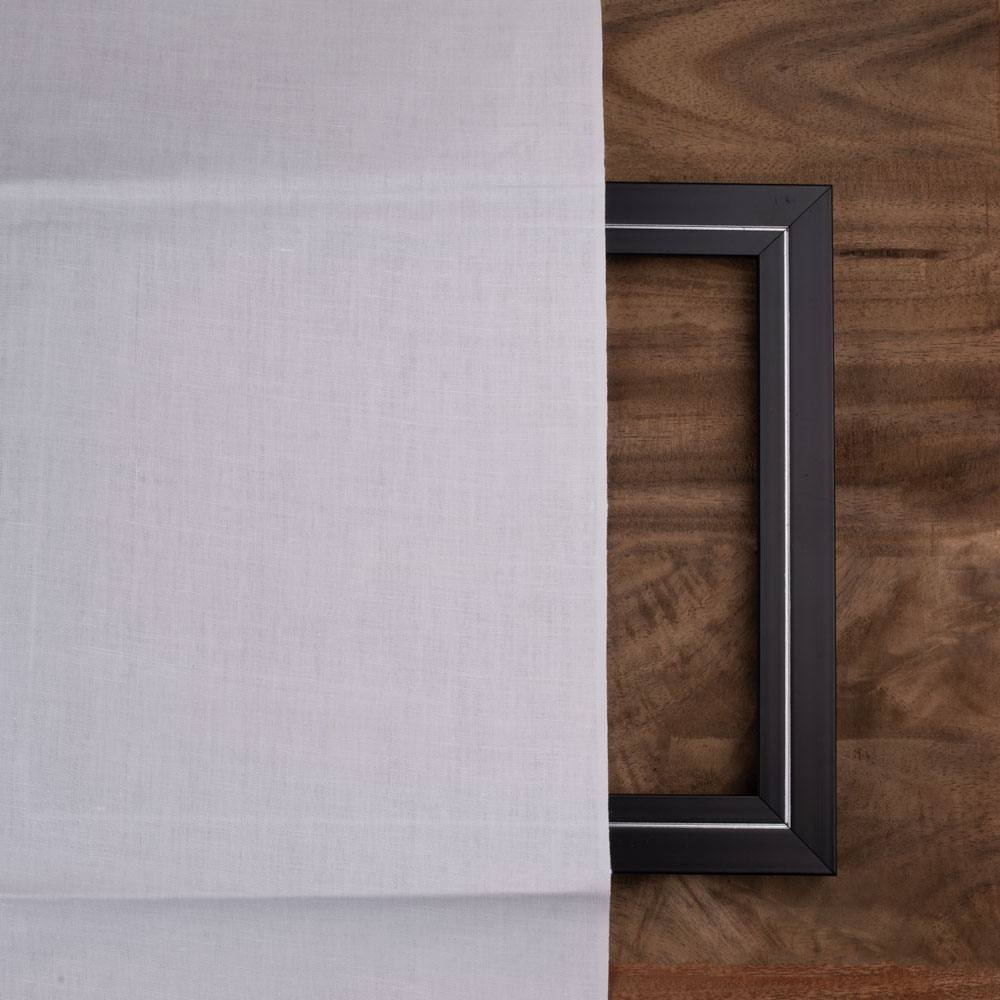 WHITE Calico KHADI COTTON 138 GSM FABRIC - BLEACHED, DYEABLE & 36