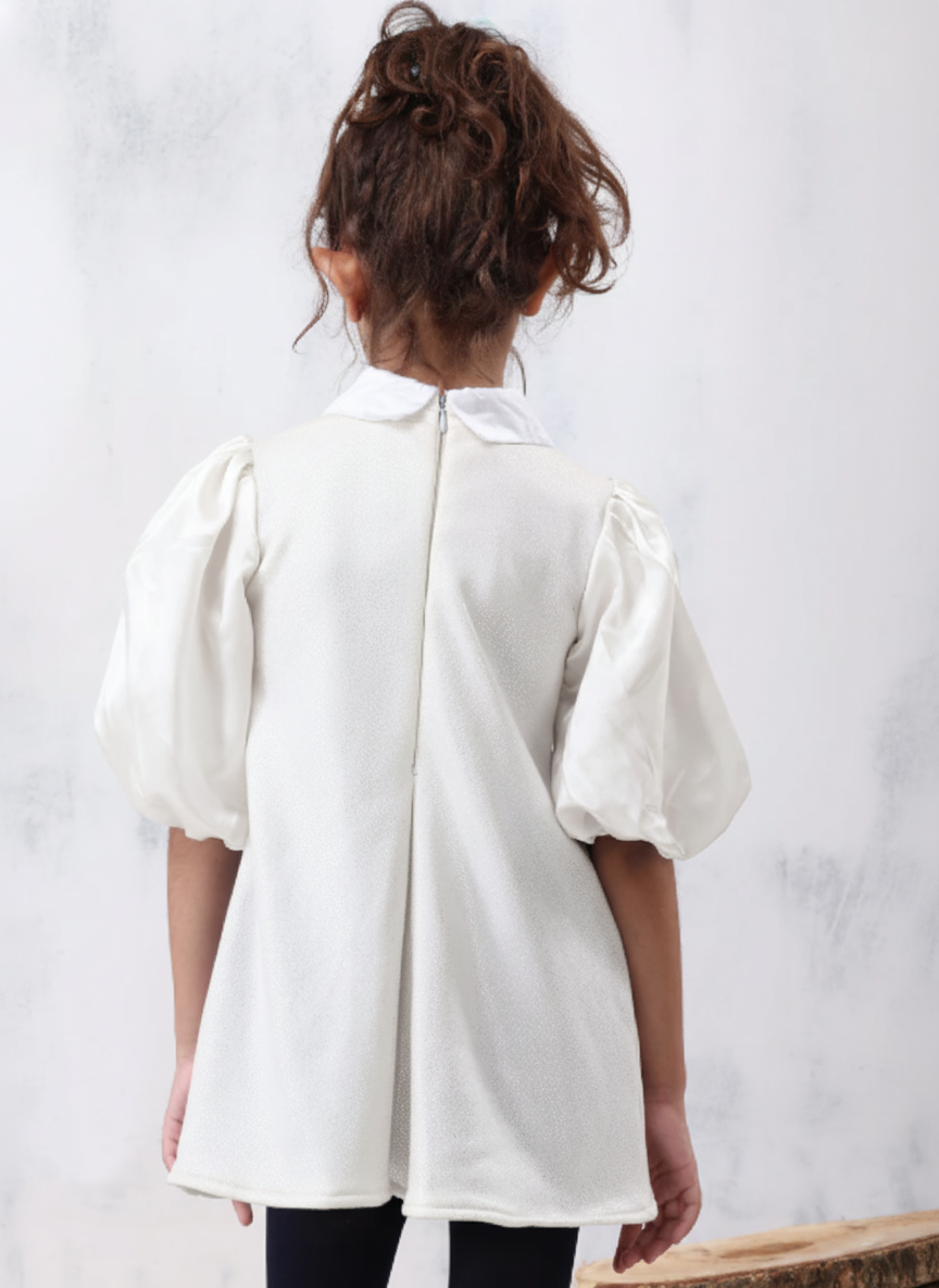 Pleated Sawyer Top