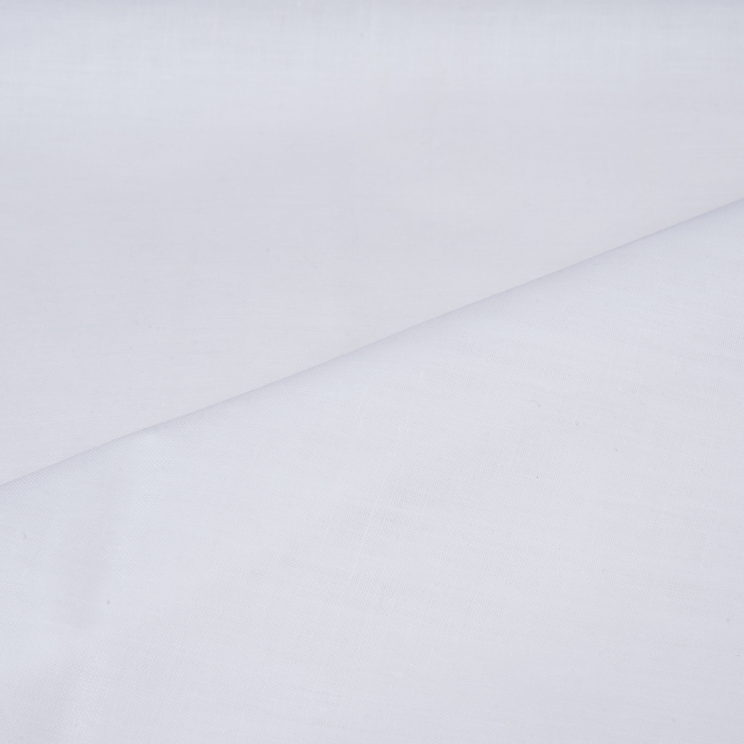 WHITE KHADI HANDSPUN & HANDWOVEN 75 GSM FABRIC - BLEACHED & DYEABLE