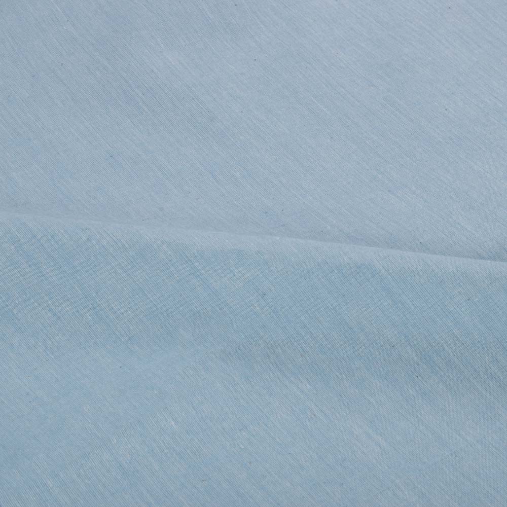 Chambray SKY BLUE pure Cotton Handwoven Fabric 