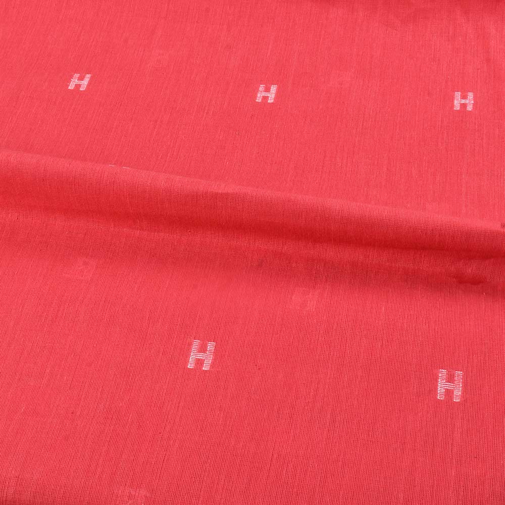 GEOMETRIC MONOGRAM PINK JAMDANI PURE COTTON 66 GSM HANDWOVEN FABRIC 267