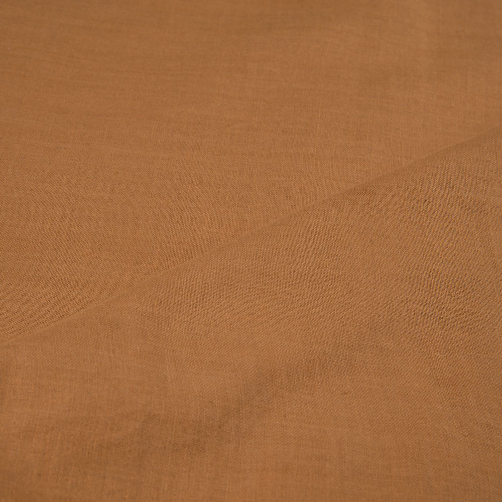 PLAIN BROWN COTTON 92 GSM HANDWOVEN FABRIC