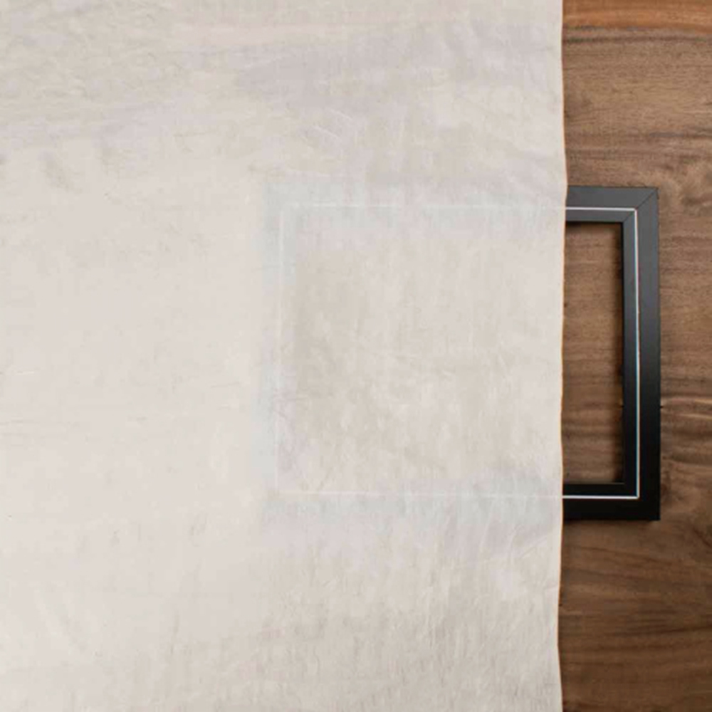 Plain Natural Pure Mulberry Triple Plyed Silk 80 GSM Handwoven Fabric