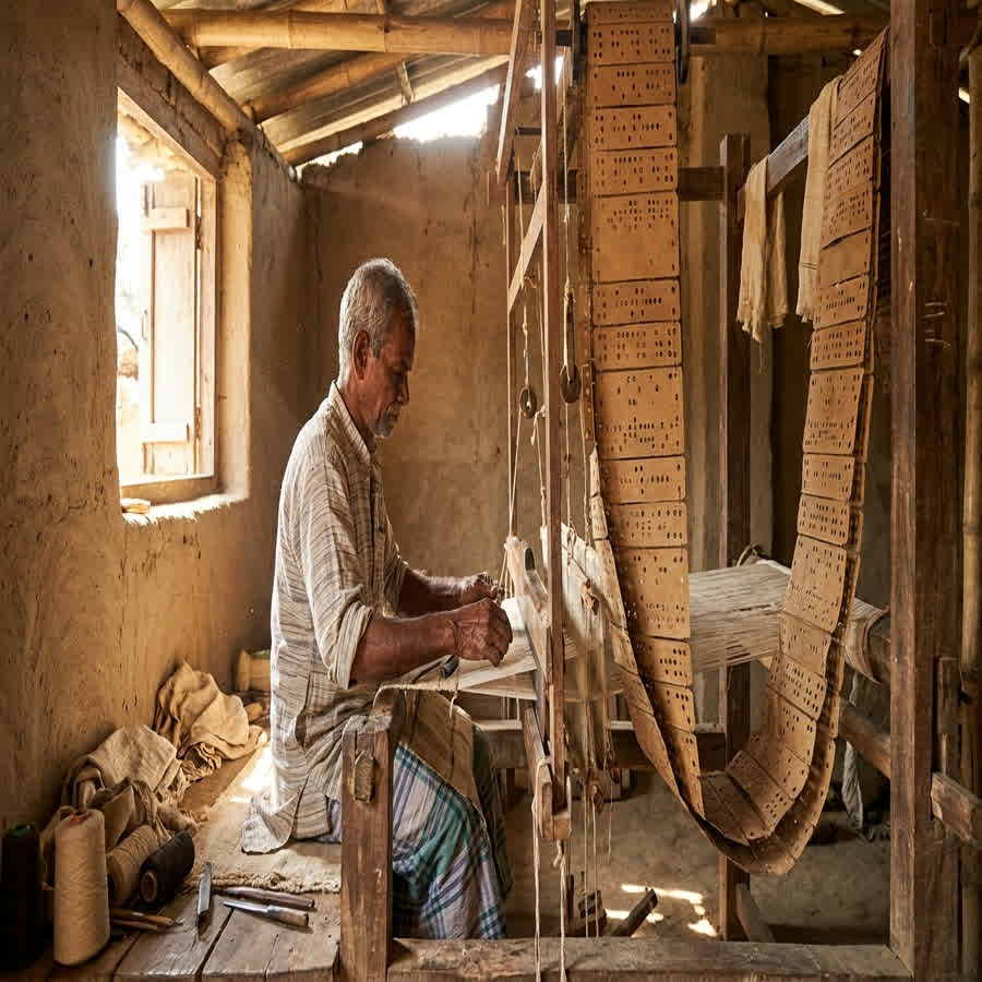 Handloom vs. Powerloom: The Artisan Jacquard Difference — Anuprerna handloom