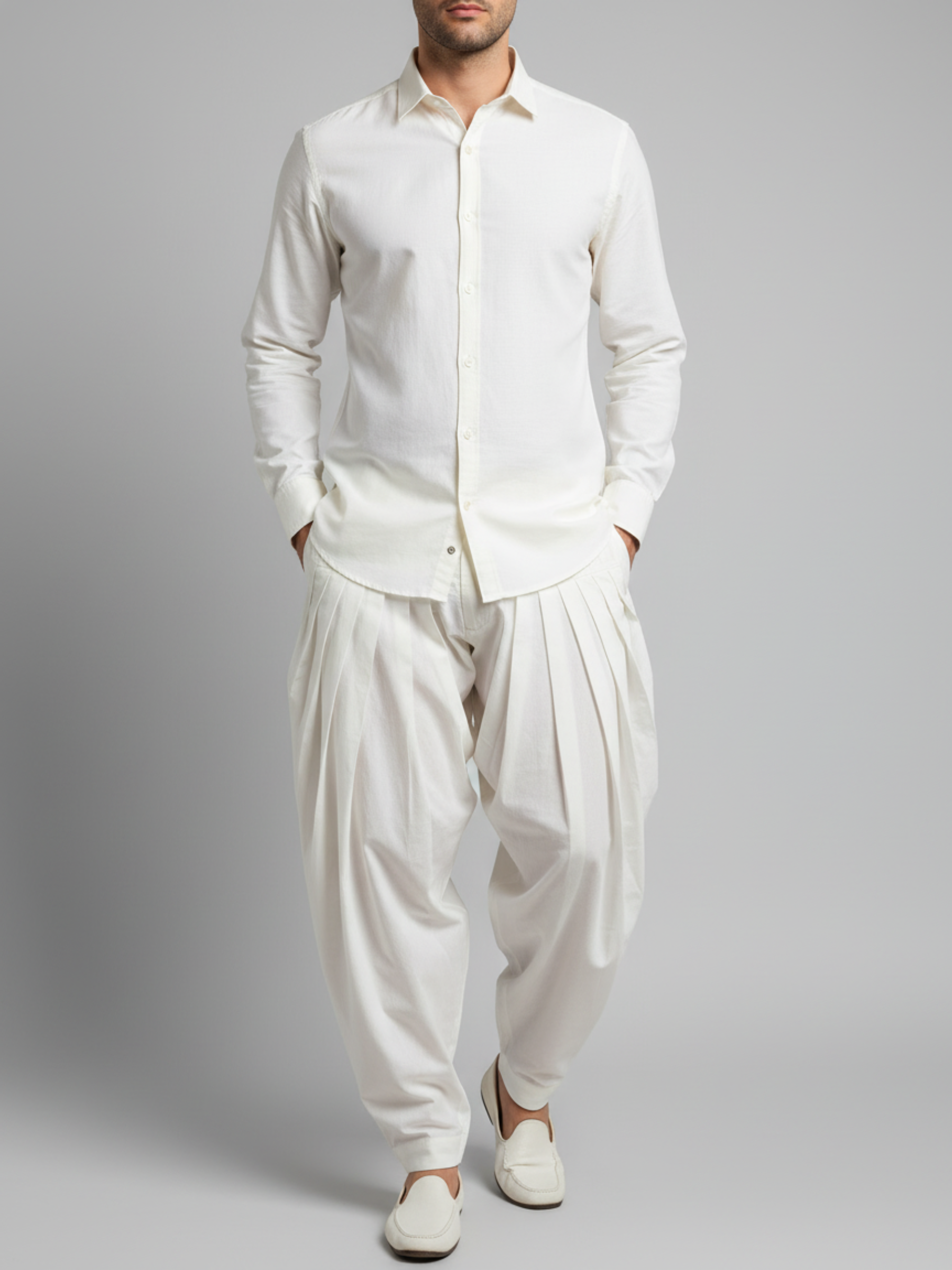 Men's Pleated Salwar Pants
