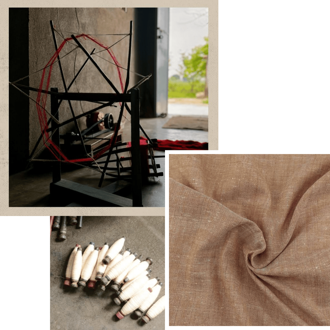 Handspun Khadi Cotton (Light to Mid GSM)