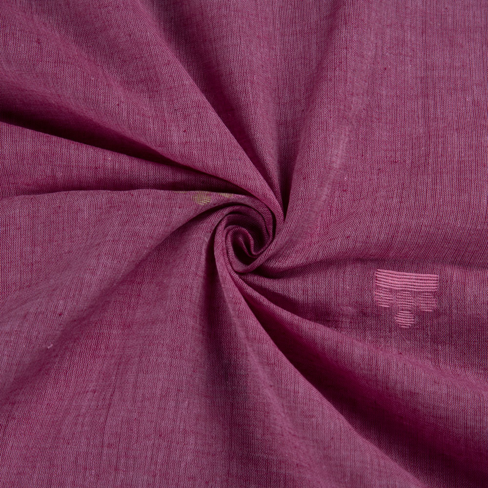 Geometric Plum Jamdani Pure Cotton 56 GSM Handwoven Fabric