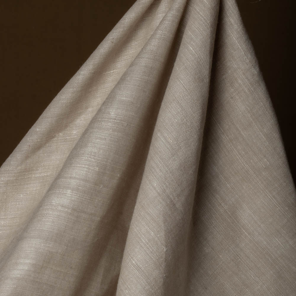 Plain Natural Matka Muga & Tussar Silk Blend 108 GSM Fabric