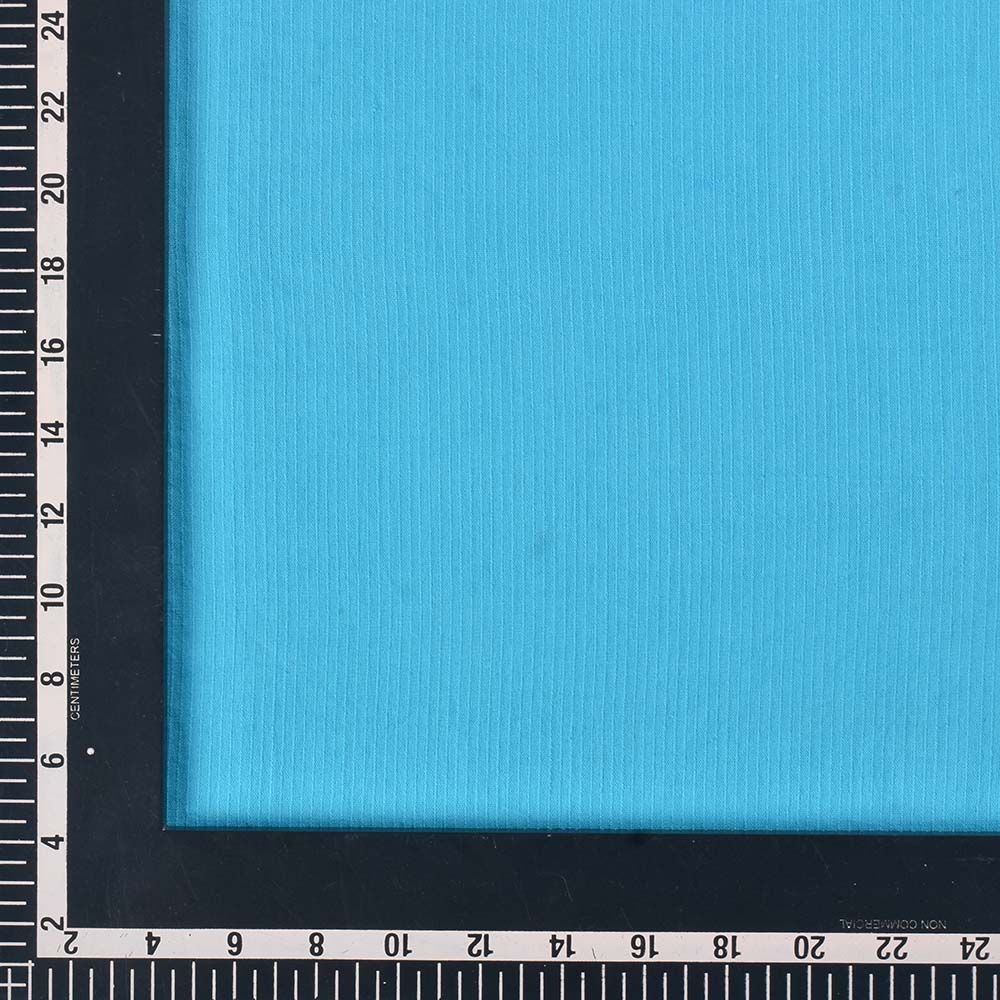 STRIPE BLUE PURE COTTON 77 GSM HANDWOVEN FABRIC